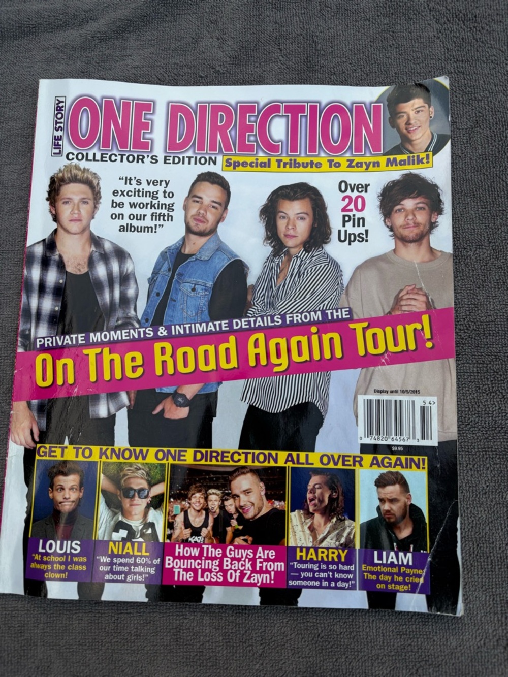 Collector’s Edition 2015 One Direction On The Road Again Tour Magazine